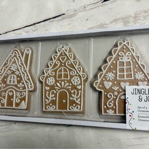 NWT Gingerbread House ornaments